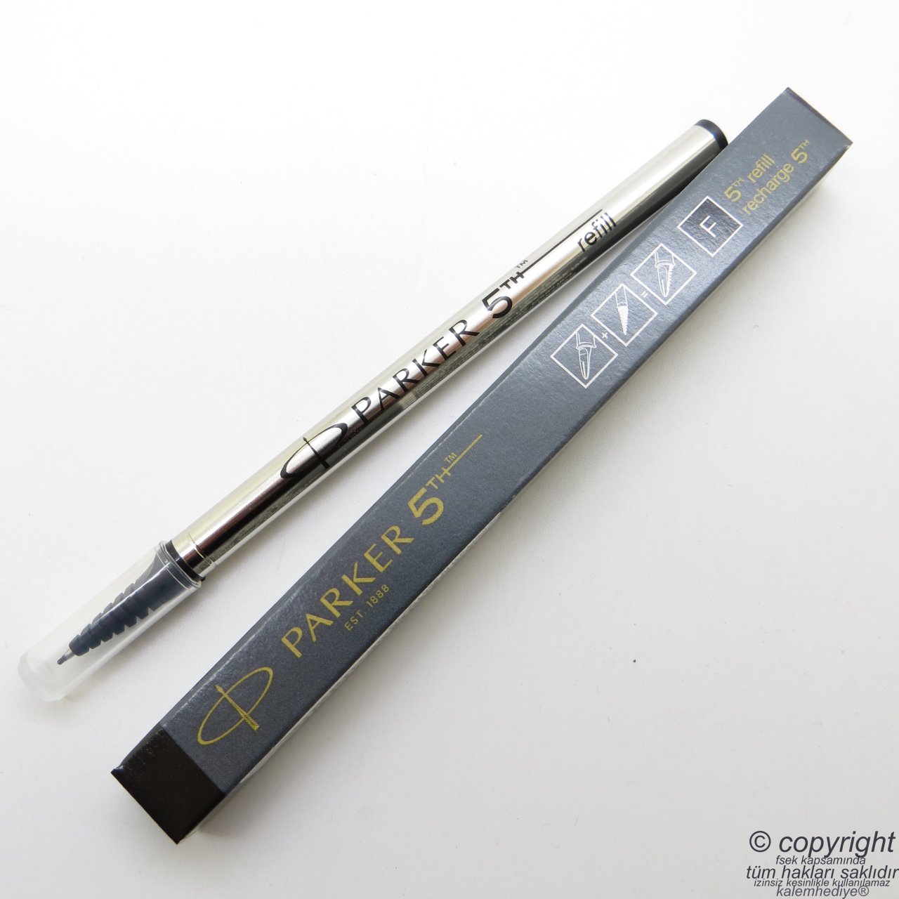 Parker 5th Refill Tekli Kutu, Fine uç, Siyah
