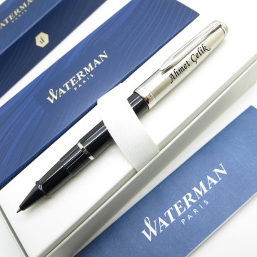 Waterman Embleme Siyah CT Roller Kalem | İsme Özel Kalem | Hediye Kalem