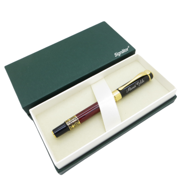 Signator® ST148 Sedefli Bordo Gold Metal Roller Kalem | İsme Özel Kalem