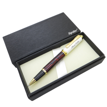 Signator® ST149 Bordo İnci Metal Heybetli Roller Kalem | İsme Özel Kalem