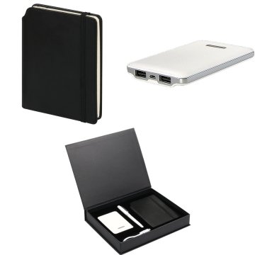 Wings Almon Hediyelik Set | İsme Özel | 5000mAh Powebank +  Cep Defteri + Roller Kalem | Hepsi İsme Özel