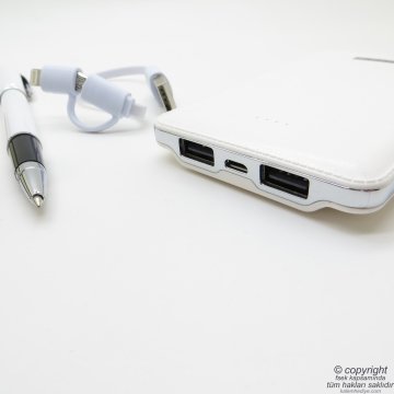 Wings Almon Hediyelik Set | İsme Özel | 5000mAh Powebank +  Cep Defteri + Roller Kalem | Hepsi İsme Özel