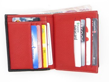 Hakiki Deri Cüzdan | İsme Özel Cüzdan | 9,5x11,5 Dikey | TM 1460-2 Hediyelik Cüzdan