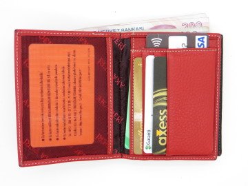 Hakiki Deri Cüzdan | İsme Özel Cüzdan | 9,5x11,5 Dikey | TM 1460-2 Hediyelik Cüzdan