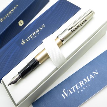 Waterman Embleme Deluxe Altın CT Dolma Kalem | İsme Özel Kalem | Hediye Kalem