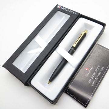 Sheaffer Sentinel Mat Siyah Altın Tükenmez Kalem | İsme Özel Kalem