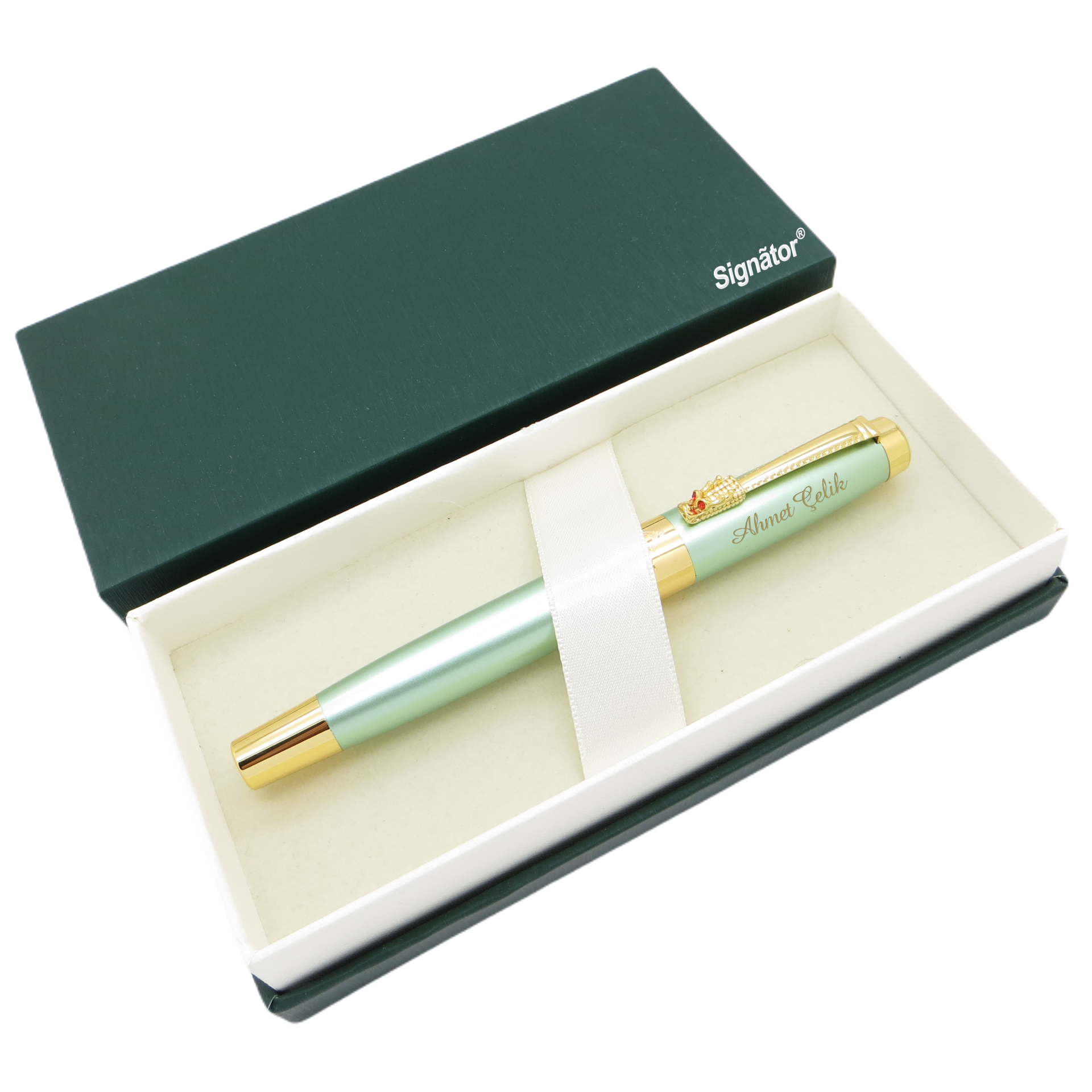 Signator® ST156 Fresh Green Gold Metal Roller Kalem | İsme Özel Kalem