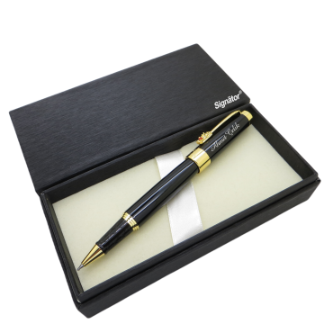 Signator® ST159 Fresh Black Gold Metal Roller Kalem | İsme Özel Kalem