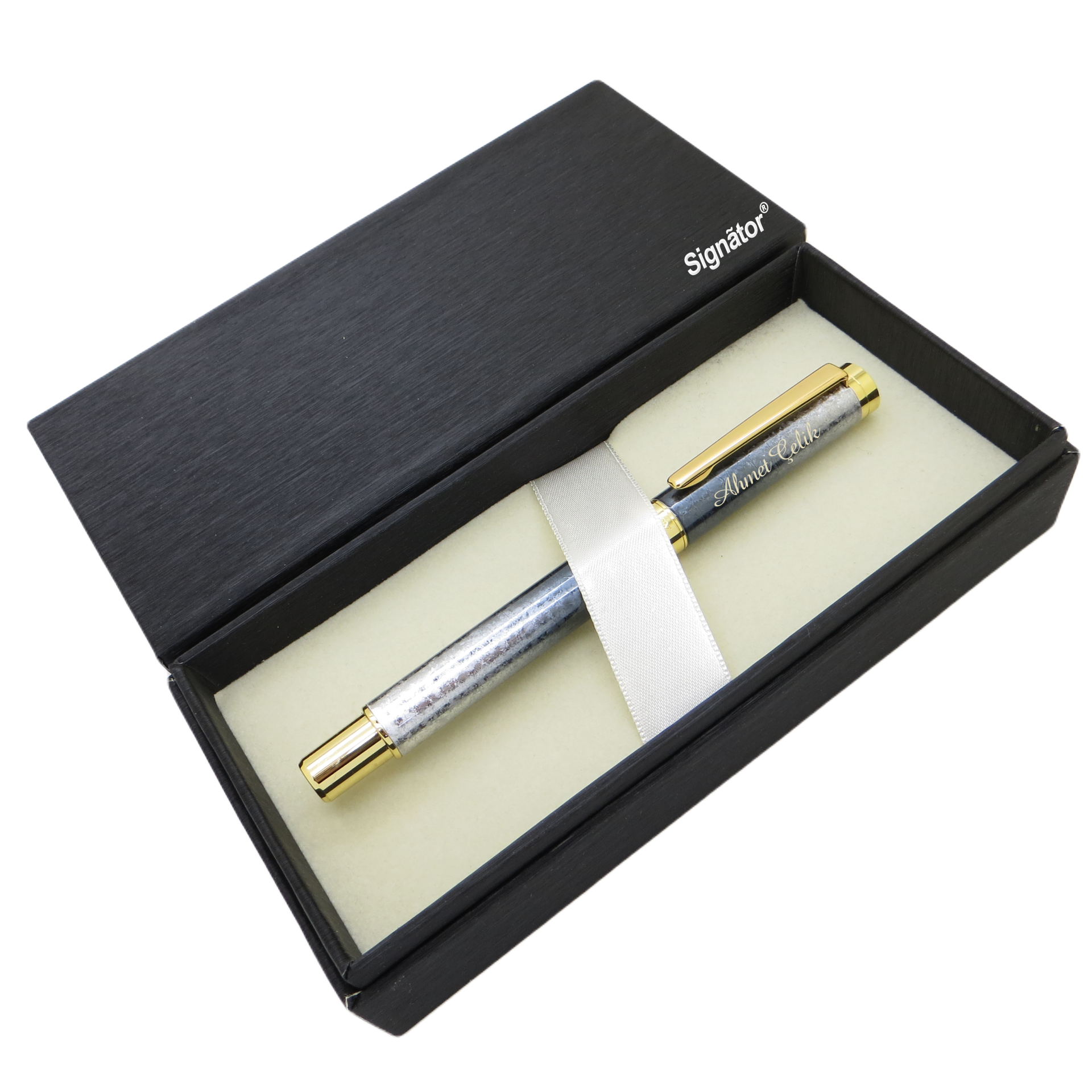 Signator® ST166 Electra Pearl Gold Metal Roller Kalem | İsme Özel Kalem