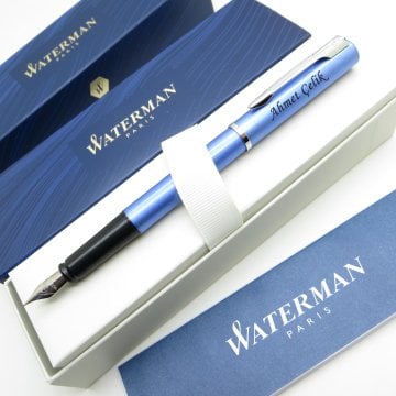 Waterman Allure Mavi CT Dolma Kalem | İsme Özel Kalem | Hediye Kalem