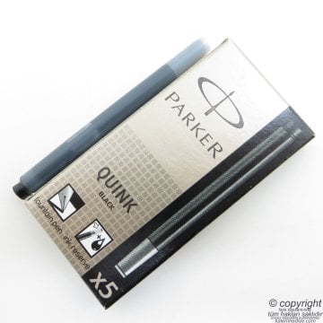 Parker Quink Siyah Dolma Kalem Kartuşu 5'li Paket