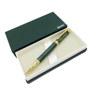 Signator® ST170 Mat Green Gold Metal Roller Kalem | İsme Özel Kalem