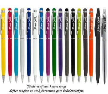 İsme Özel Deri Çantalı Tarihsiz Ajanda + Hesap Makineli ve Kalemli Set | 19x26.5 | Kişiye Özel Ajanda | MS-400
