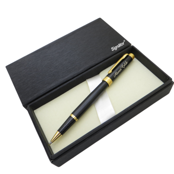 Signator® ST172 Mat Siyah Gold Metal Roller Kalem | İsme Özel Kalem