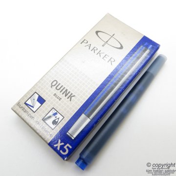 Parker Quink Mavi Dolma Kalem Kartuşu 5'li Paket