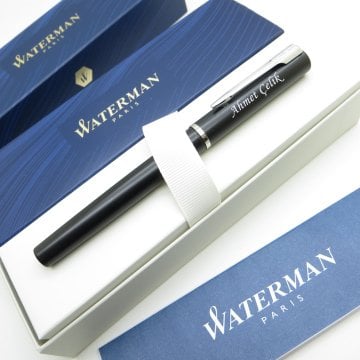 Waterman Allure Siyah CT Dolma Kalem | İsme Özel Kalem | Hediye Kalem