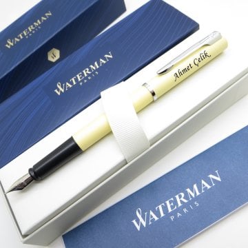 Waterman Allure Pastel Sarı CT Dolma Kalem | İsme Özel Kalem | Hediye Kalem