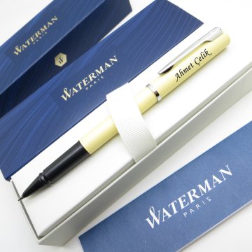 Waterman Allure Pastel Sarı CT Roller Kalem | İsme Özel Kalem | Hediye Kalem
