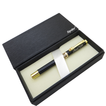 Signator® ST181 Crocodile Siyah Gold Metal Roller Kalem | İsme Özel Kalem