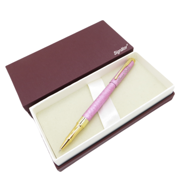 Signator® ST187 Slim Bazalt Pink Gold Metal Roller Kalem | İsme Özel Kalem