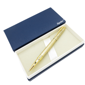 Signator® ST188 Slim Bazalt Gold Metal Roller Kalem | İsme Özel Kalem