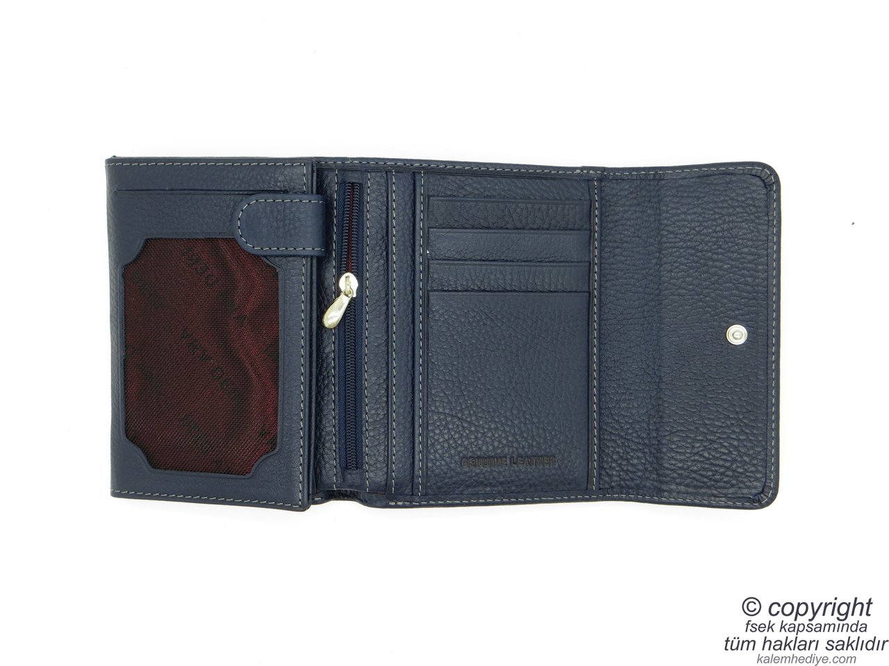 Hakiki Deri Cüzdan | İsme Özel Cüzdan | 13x10 Dikey | TM 890-4 Hediyelik Cüzdan