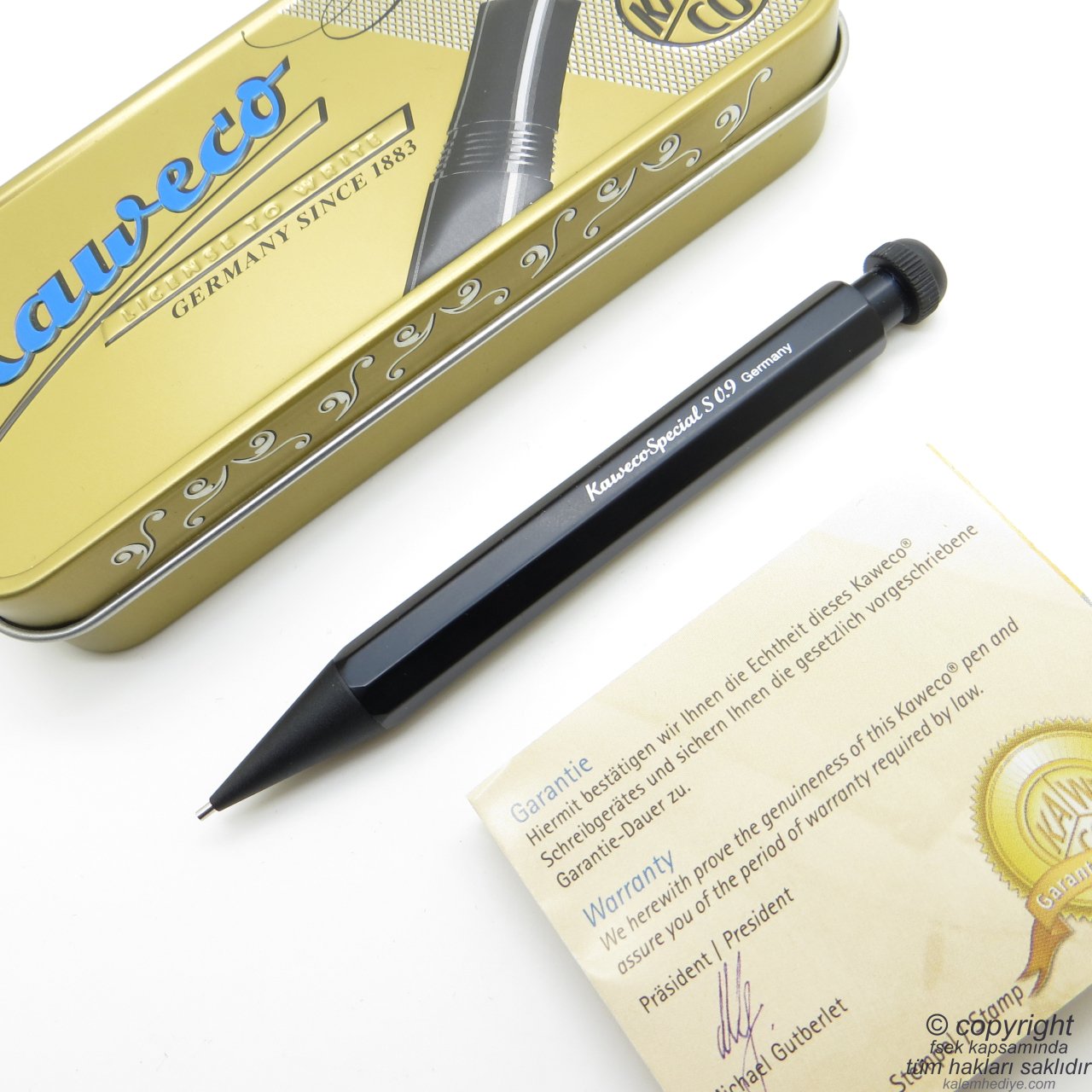 Kaweco 10000535 Special Mini 09mm Versatil Kalem Alüminyum Siyah | İsme Özel Kalem