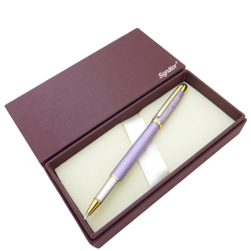 Signator® ST194 Slim Lila Bazalt Metal Roller Kalem | İsme Özel Kalem