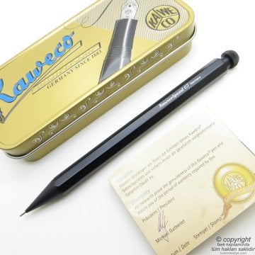 Kaweco 10000182 Special 0.7mm Versatil Kalem Alüminyum Siyah | İsme Özel Kalem