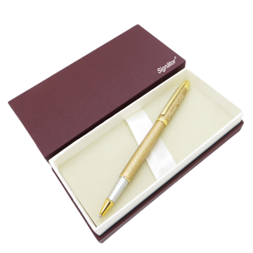 Signator® ST195 Slim Golden Bazalt Metal Roller Kalem | İsme Özel Kalem