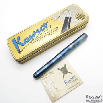 Kaweco Supra Fireblue Dolma Kalem Medium Uç | İsme Özel Kalem