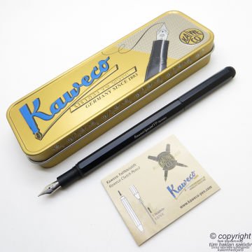 Kaweco 10000528 Special Medium Dolma Kalem Alüminyum Siyah | İsme Özel Kalem