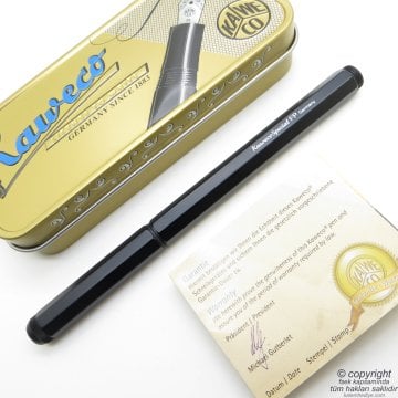 Kaweco 10000528 Special Medium Dolma Kalem Alüminyum Siyah | İsme Özel Kalem