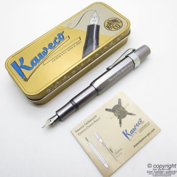 Kaweco 10000094 Al Sport Koyu Gri Dolma Kalem Fine Uç | İsme Özel Kalem