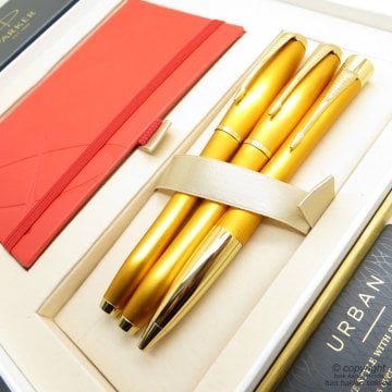 Parker Urban Premium Dokulu Dolma Kalem + Roller Kalem + Tükenmez Kalem Set | İsme Özel Kalem | Hediyelik Kalem
