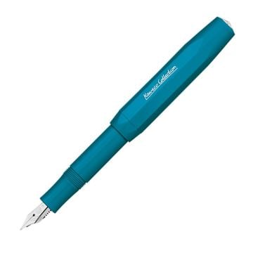 Kaweco 10002333 Klasik Sport Collection Cyan Blue Dolma Kalem Fine | İsme Özel Kalem