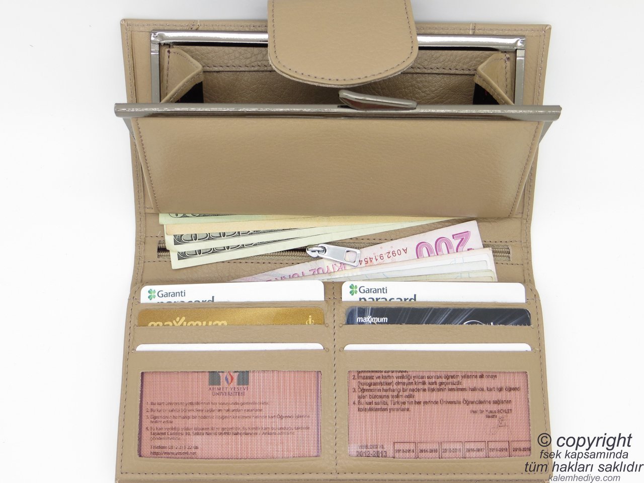 Hakiki Deri Cüzdan | İsme Özel Cüzdan | 19,5x11 | TM 870-4 Hediyelik Cüzdan