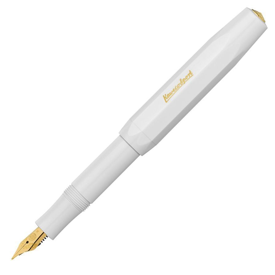 Kaweco 10000015 Beyaz Altın Classic Sport Dolma Kalem Bold Uç | İsme Özel Kalem