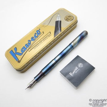 Kaweco Supra Fireblue Dolma Kalem Fine Uç | İsme Özel Kalem