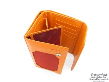 Hakiki Deri Cüzdan | İsme Özel Cüzdan | 13x10 Dikey | TM 890-5 Hediyelik Cüzdan