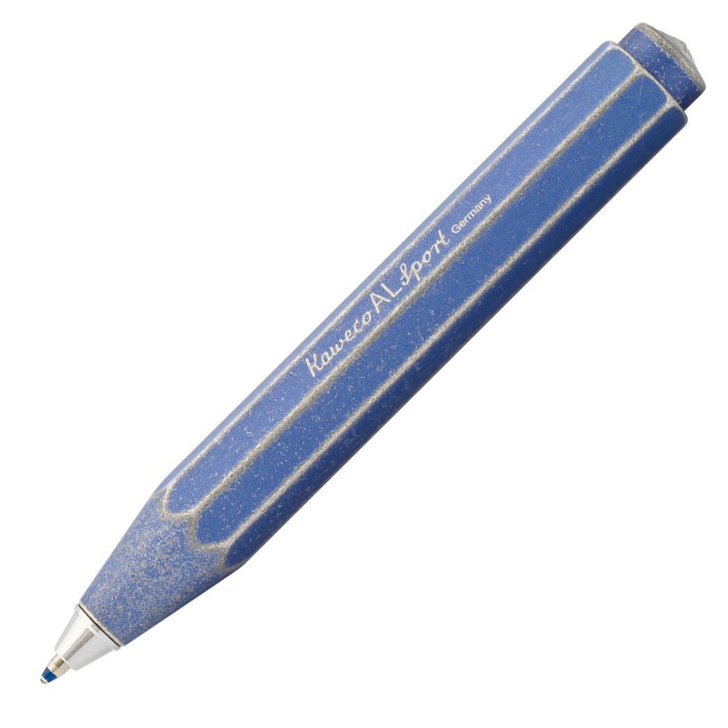 Kaweco 10000730 Klipsli Al Sport Stonewashed Blue Tükenmez Kalem | İsme Özel Kalem
