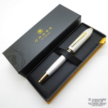 Cross AT0705-2 Peerless Platinyum Gold Roller Kalem 125.Yıl | Cross Kalem | İsme Özel Kalem