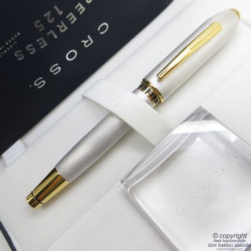 Cross AT0705-2 Peerless Platinyum Gold Roller Kalem 125.Yıl | Cross Kalem | İsme Özel Kalem