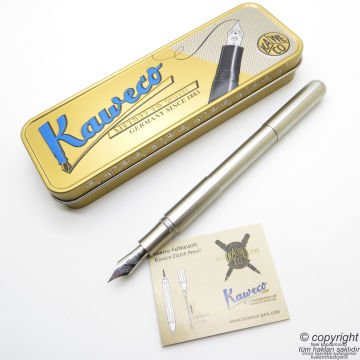 Kaweco 10001783 Supra Krom Dolma Kalem Medium Uç | İsme Özel Kalem