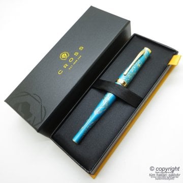 Cross AT0316-22 Sauvage Monkey Blue Dolma Kalem | İsme Özel Kalem