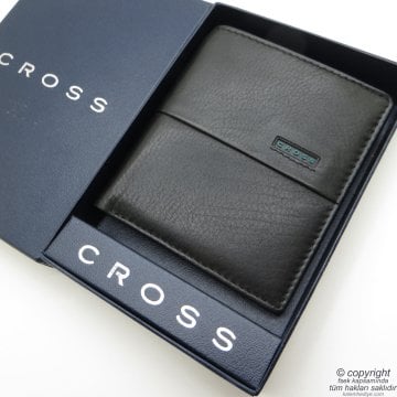 Cross AC048110-2 FV Range Hakiki Deri Cüzdan Siyah-Yeşil | İsme Özel Cüzdan