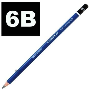 Staedtler 12'li Kutu 100-6B Mars Lumograph Kurşun Kalem | İsme Özel Kalem