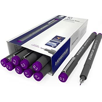 Staedtler 308 03-6 0.3mm Pigment Liner Mor Roller Kalem 1 Adet