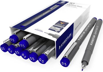 Staedtler 308 05-3 0.5mm Pigment Liner Mavi Kalem 1 Adet