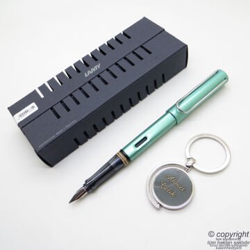 Lamy Al Star Mavi-Yeşil Dolma Kalem + Kalem Kılıfı | Lamy Kalem | Hepsi İsme Özel